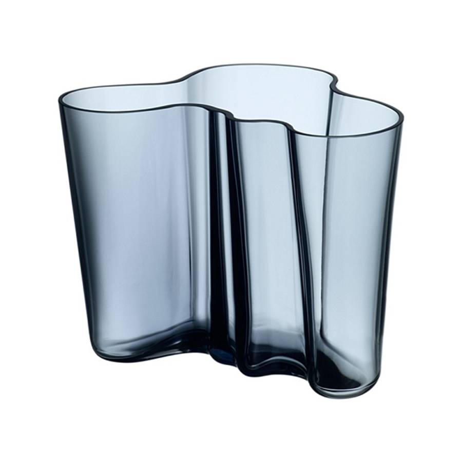 Alvar Aalto Rain Blue 6" Flower Vase by Iittala-1