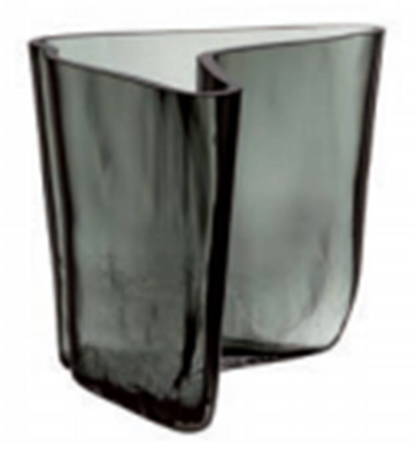 Alvar Aalto Dark Grey 6" Flower Vase by Iittala-1