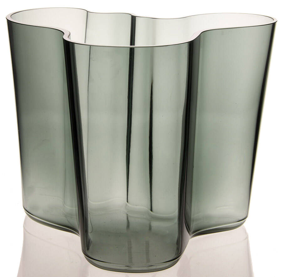Alvar Aalto Dark Grey 6" Flower Vase by Iittala-1