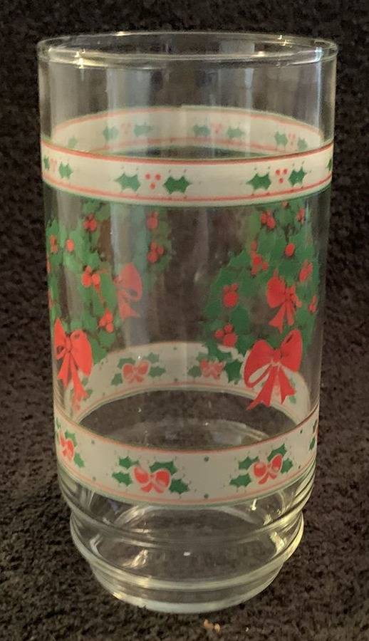 Victorian Christmas 16 Oz Cooler by Indiana Glass-1