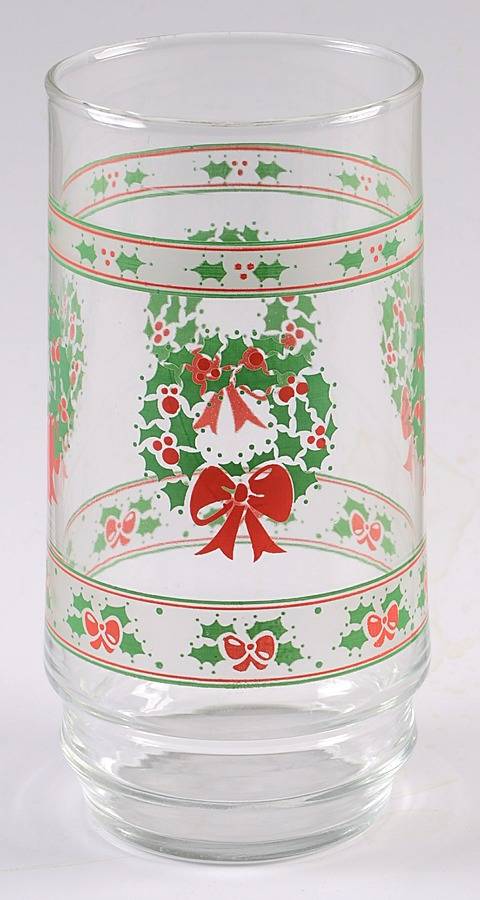 Victorian Christmas 14 Oz Flat Tumbler by Indiana Glass-1