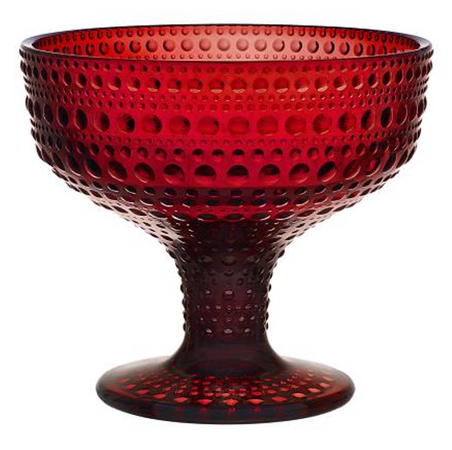 Kastehelmi Cranberry Footed Dessert by Iittala-1