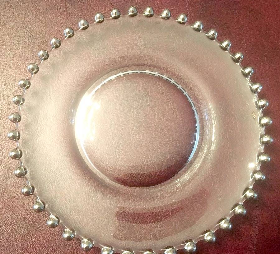 Candlewick Platinum Luncheon Plate by Imperial Glass-Ohio-1