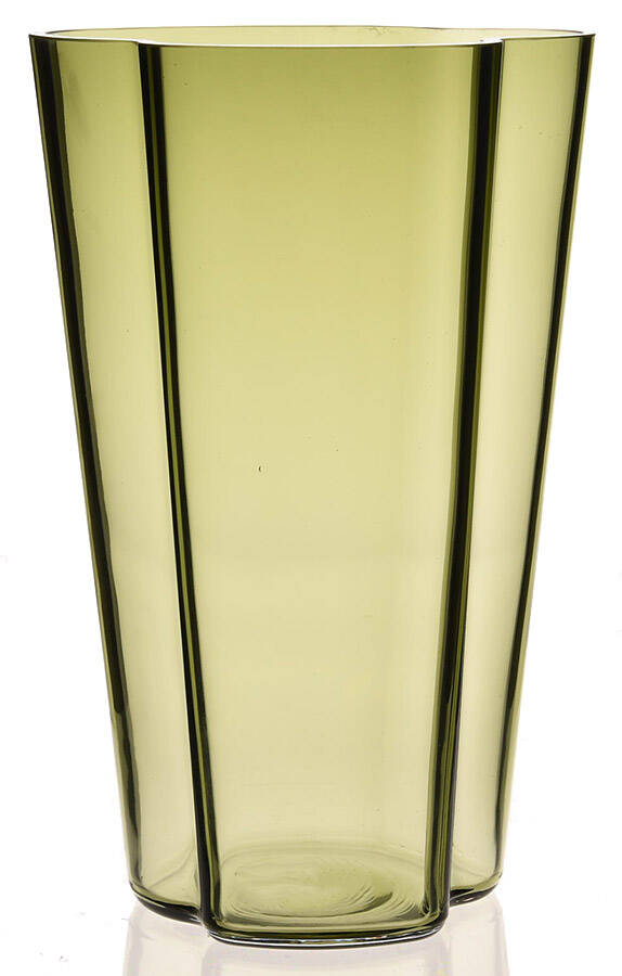 Alvar Aalto Moss Green 8" Flower Vase by Iittala-1