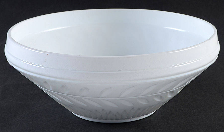 Laurel Milkglass 10" Round Bowl by Indiana Glass-1