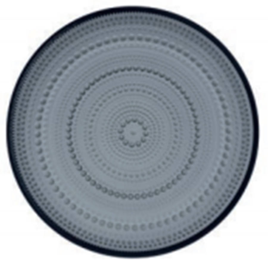 Kastehelmi Dark Grey Dinner Plate by Iittala-1