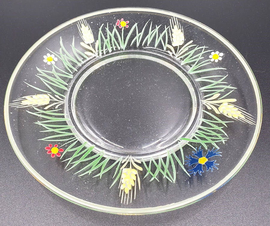 Wheat (Enamel) (Stem #110) Bread & Butter Plate by Imperial Glass-Ohio-1
