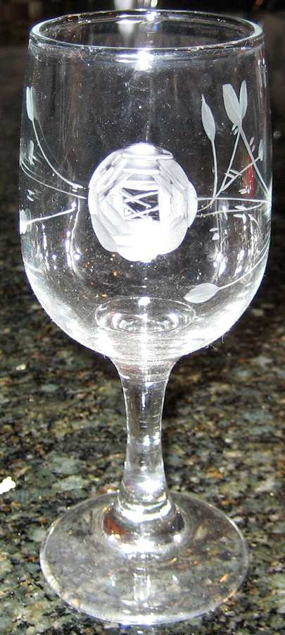 Rose Collection Water Goblet by Javit-1