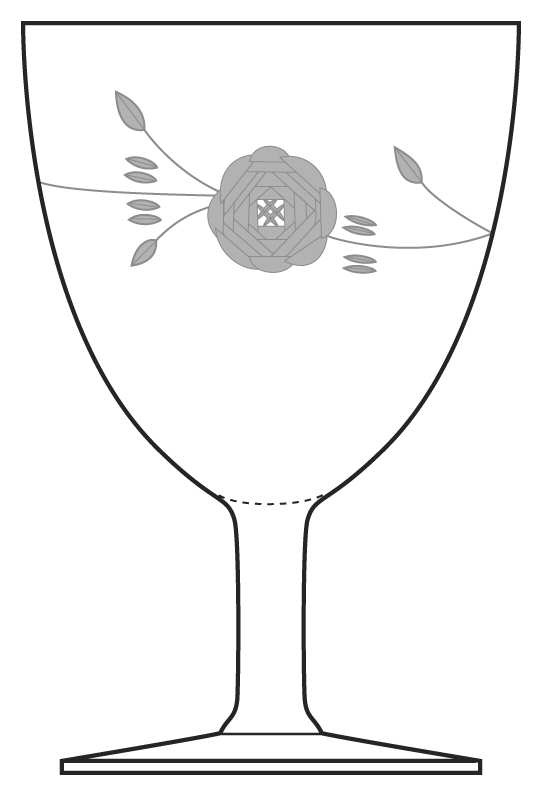 Rose Water Goblet by Javit-1