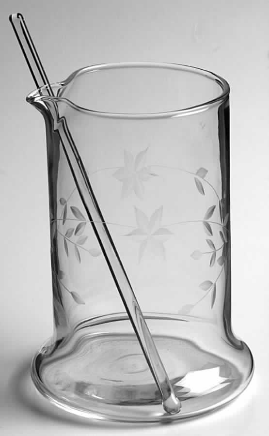 STARFLOWER (STEM #190) Martini Pitcher with Stirrer by Javit-1