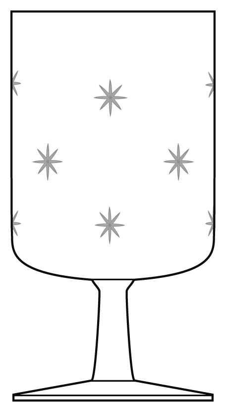 Starbright Water Goblet by Javit-1