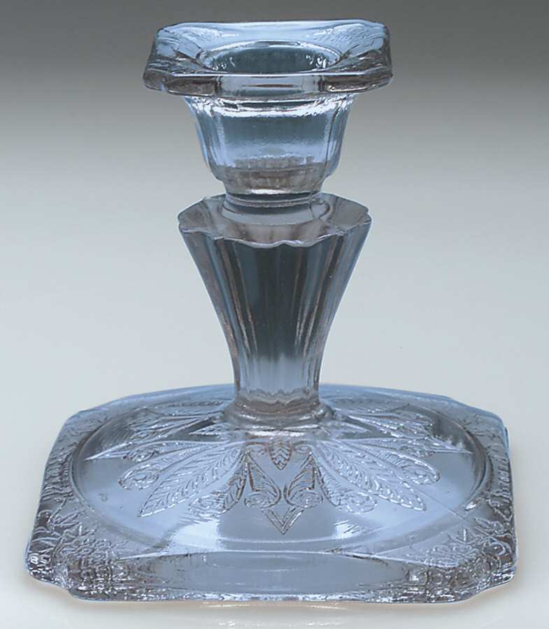 Adam Blue (Delphite) Single Light Candlestick by Jeannette-1