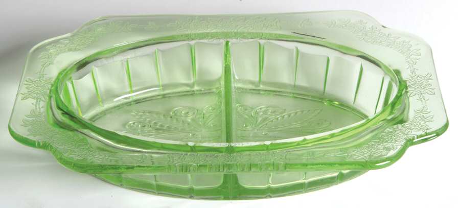 Adam Green 8" Oval 2 Part Relish by Jeannette-1
