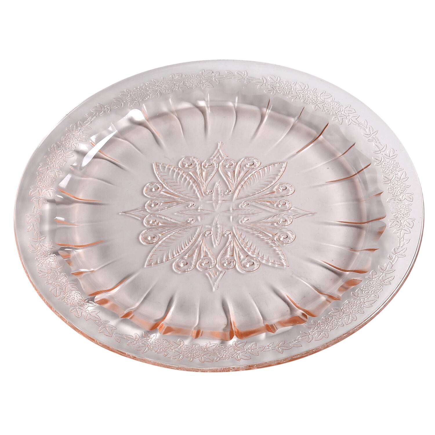 Adam Pink Salad Plate by Jeannette-1