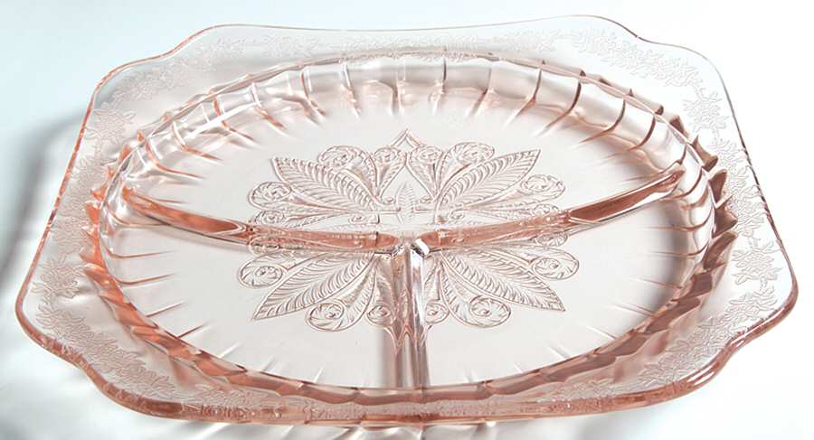Adam Pink Grill Plate by Jeannette-1
