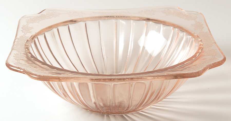 Adam Pink 7" Large Fruit Bowl by Jeannette-1