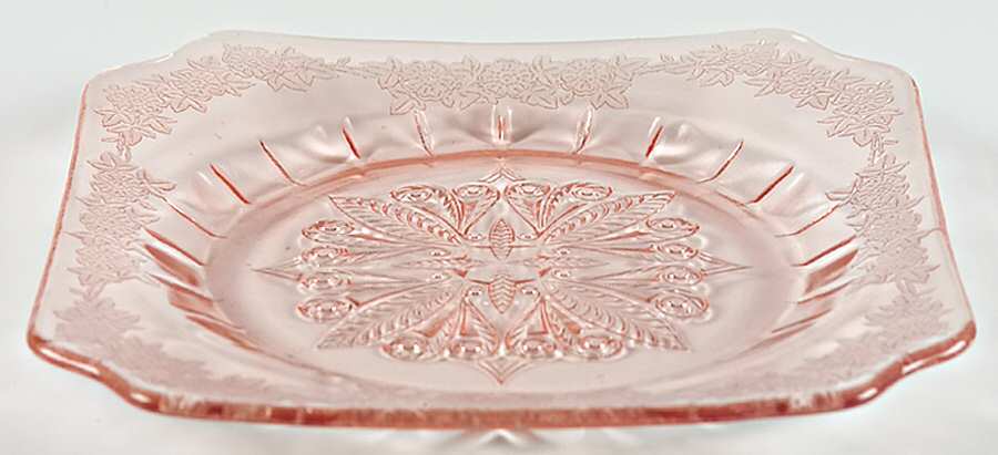 Adam Pink Bread & Butter Plate by Jeannette-1