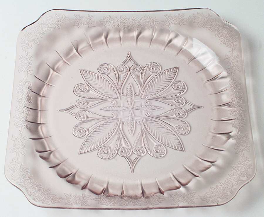 Adam Pink Dinner Plate by Jeannette-1