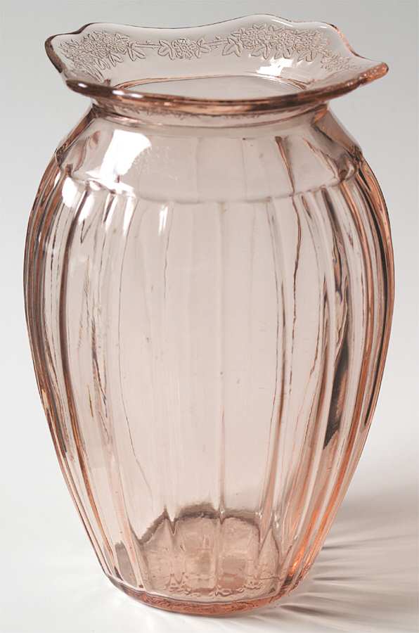 Adam Pink 7" Flower Vase by Jeannette-1