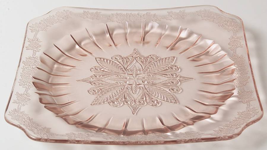 Adam Pink Salad Plate by Jeannette-1