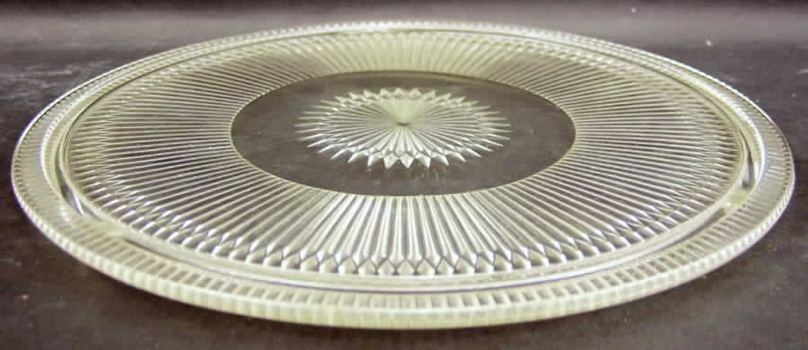 Anniversary Clear Cake Plate by Jeannette-1
