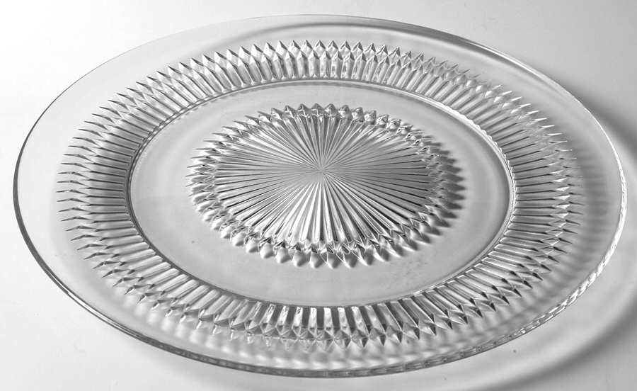Anniversary Clear Dinner Plate by Jeannette-1