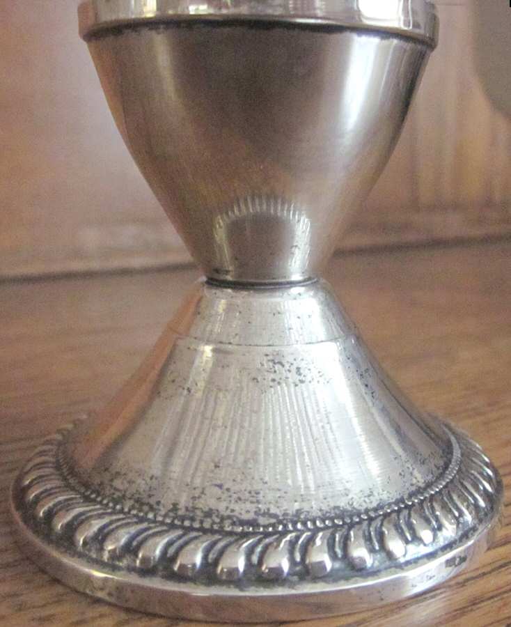 Anniversary Clear Compote Peg Sterling Base by Jeannette-1