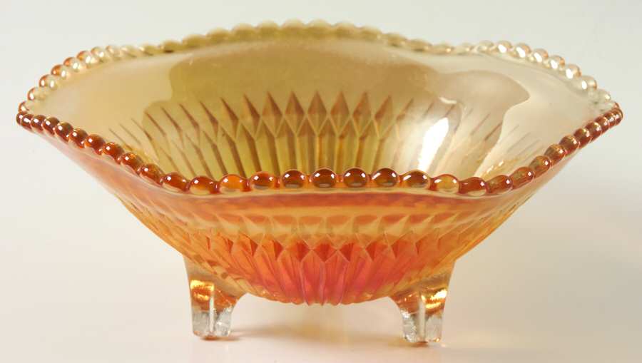 Anniversary Iridescent 3-Footed Open Candy Dish by Jeannette-1