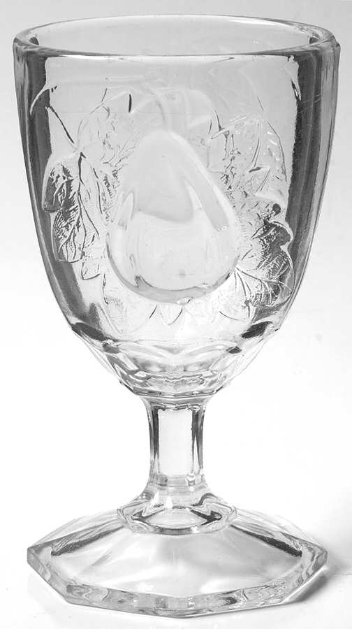 Baltimore Pear Clear Water Goblet by Jeannette-1