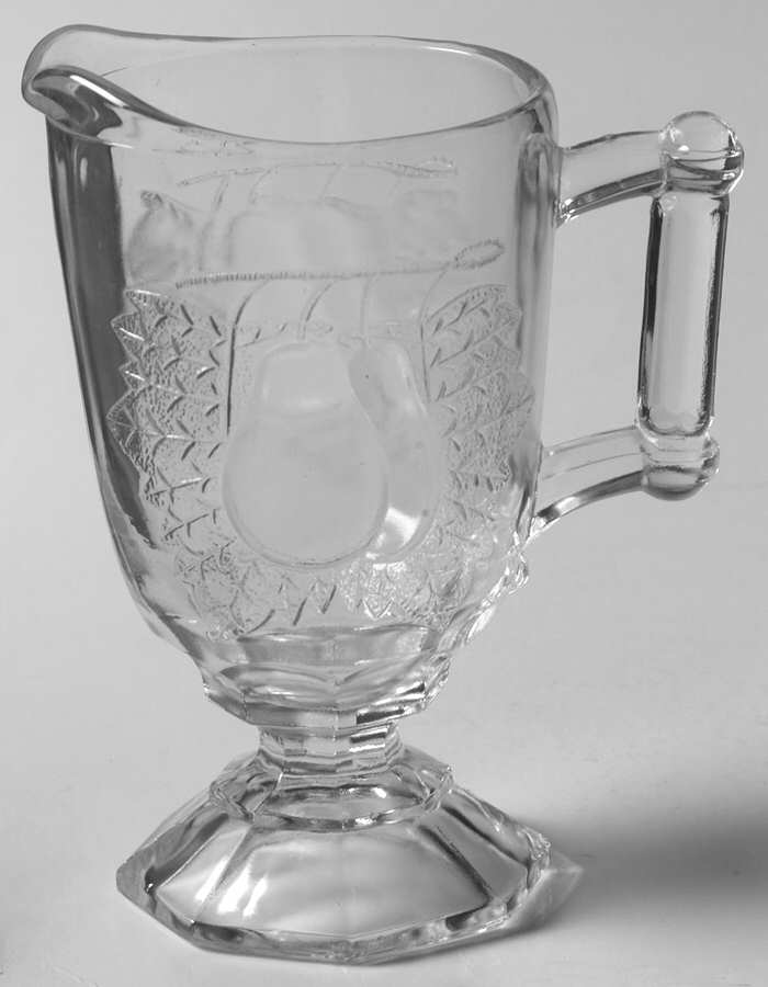 Baltimore Pear Clear Creamer by Jeannette-1