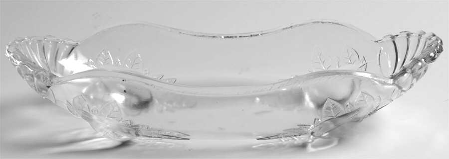 Baltimore Pear Clear Pickle Dish by Jeannette-1