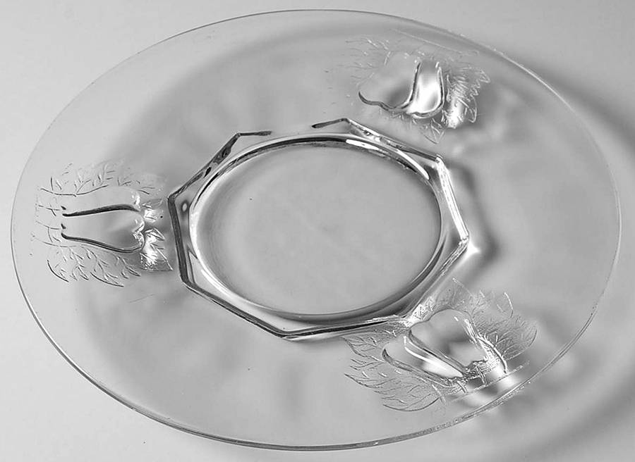 Baltimore Pear Clear Luncheon Plate by Jeannette-1
