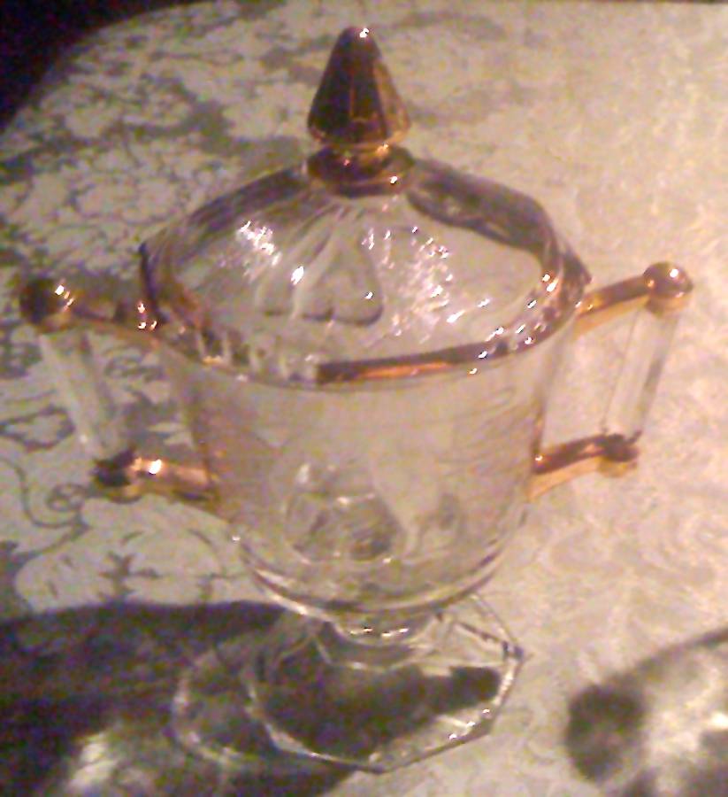 Baltimore Pear Clear Creamer by Jeannette-1