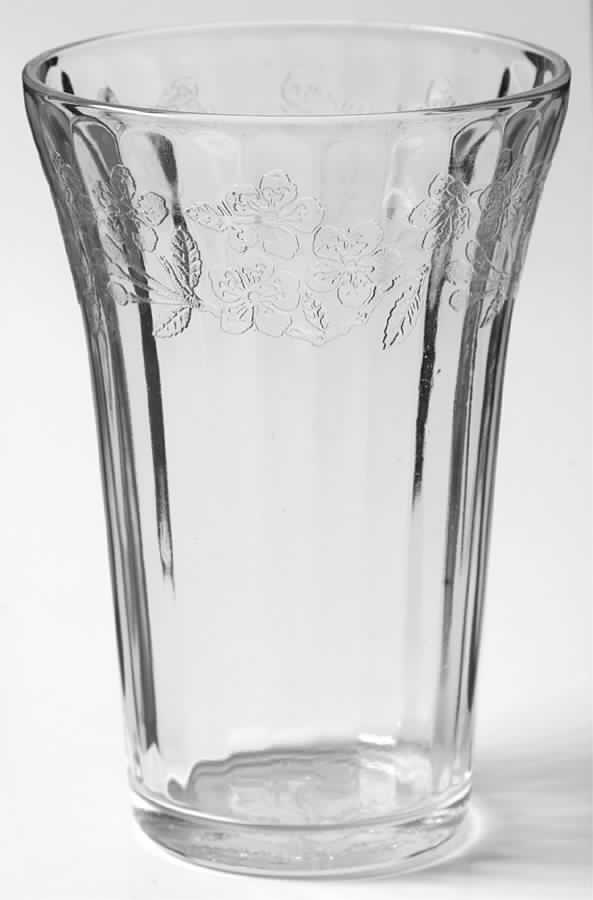 Cherry Blossom Clear 12 Oz Flat Tumbler by Jeannette-1