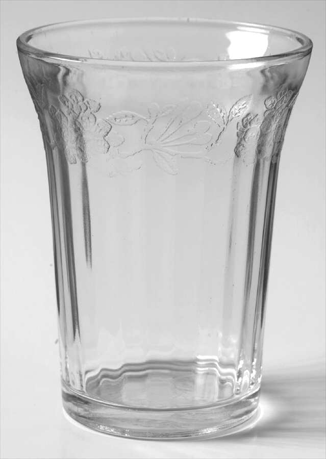 Cherry Blossom Clear 9 Oz Flat Tumbler by Jeannette-1