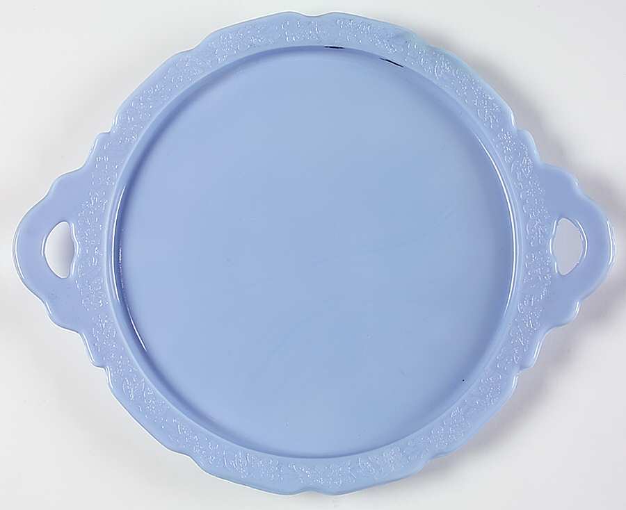 Cherry Blossom Delphite Handled Tray by Jeannette-1