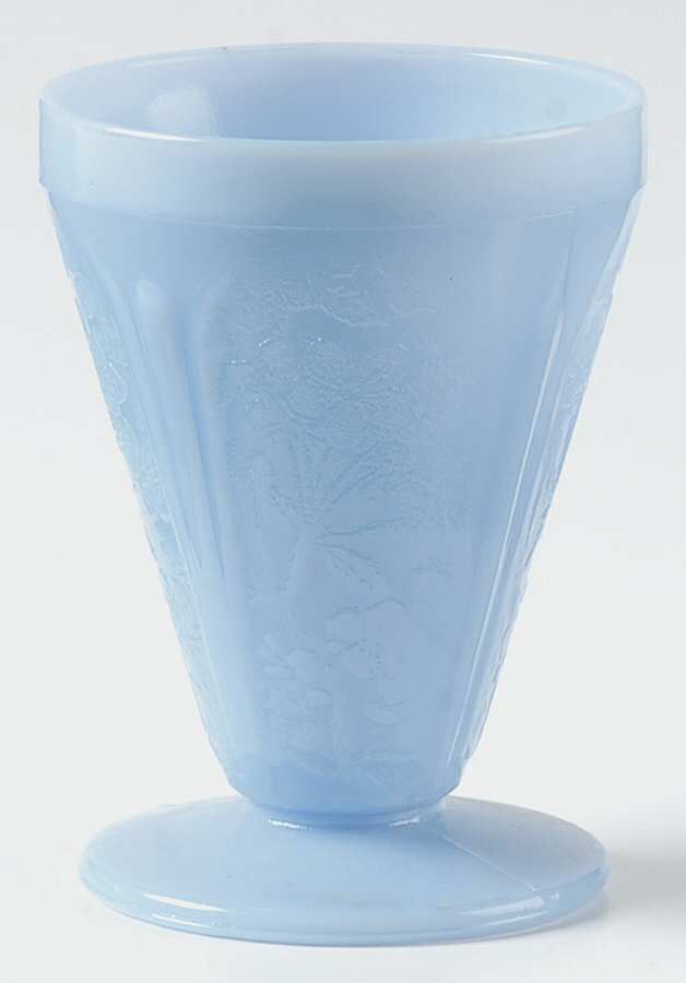 Cherry Blossom Delphite 4 Oz Footed Tumbler by Jeannette-1
