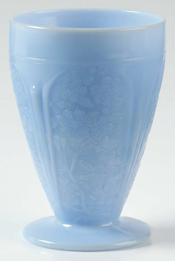 Cherry Blossom Delphite 9 Oz Footed Tumbler by Jeannette-1