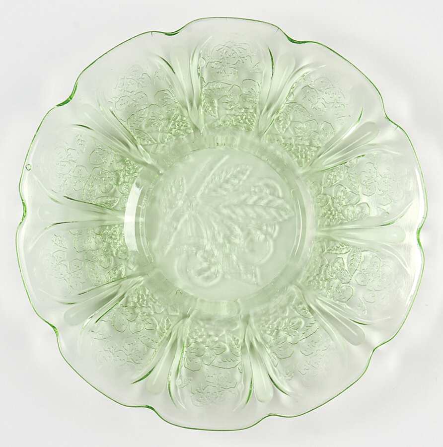 Cherry Blossom Green Saucer Only by Jeannette-1