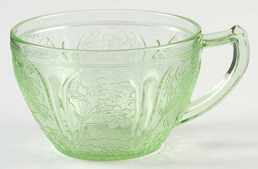 Cherry Blossom Green Cup Only by Jeannette-1