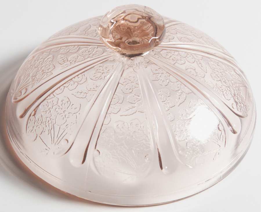Cherry Blossom Pink Lid for Round Butter by Jeannette-1