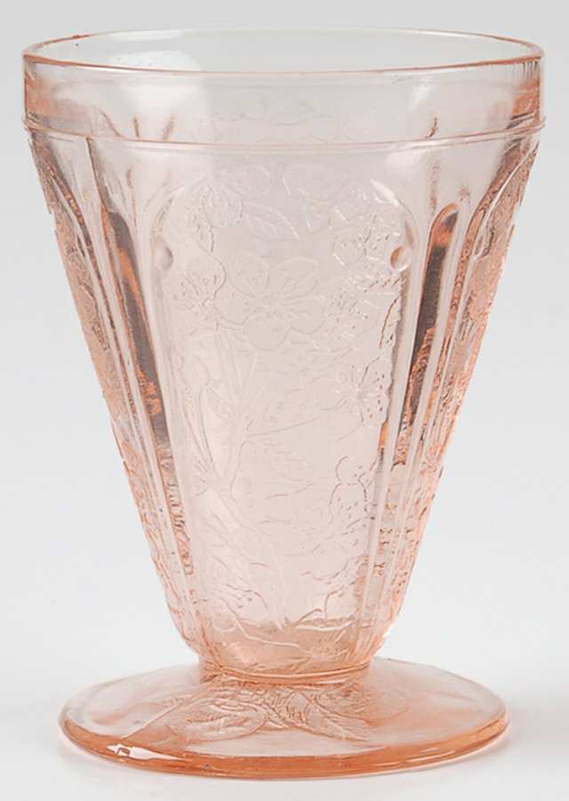 Cherry Blossom Pink 4 Oz Footed Tumbler by Jeannette-1