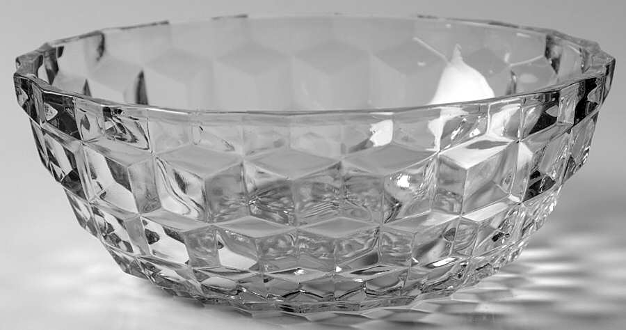 Cube Clear 6" Salad Bowl by Jeannette-1