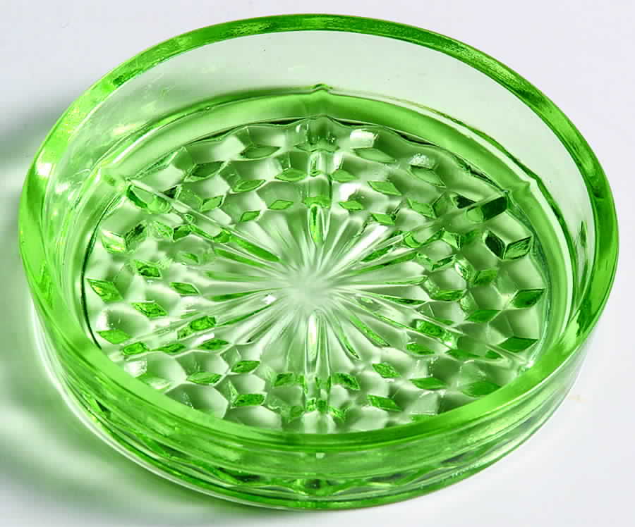 Cube Green Coaster by Jeannette-1