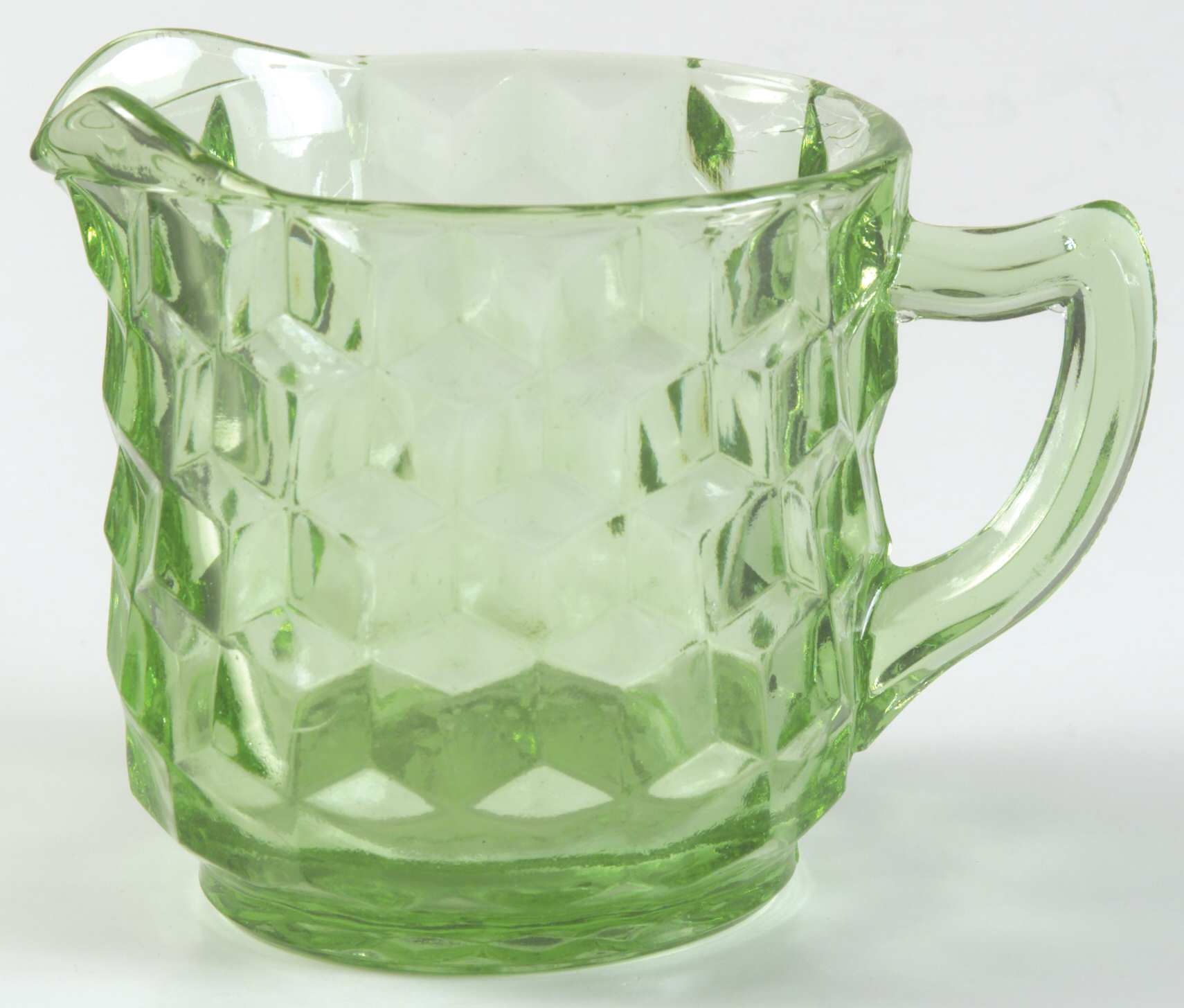Cube Green Creamer by Jeannette-1