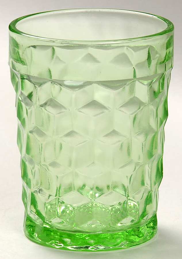 Cube Green 9 Oz Flat Tumbler by Jeannette-1