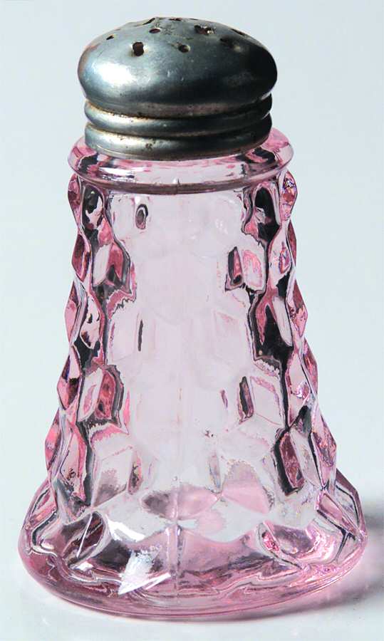Cube Pink Shaker with Metal Lid by Jeannette-1
