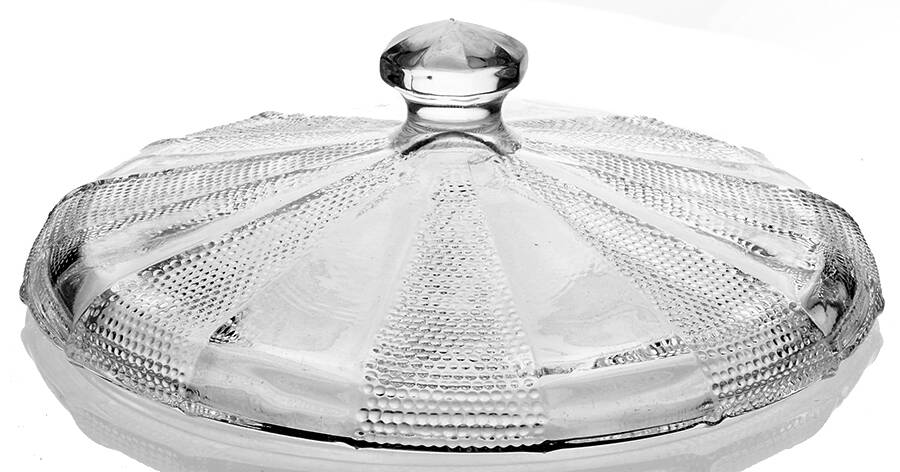 Dewdrop Lid for Candy Dish by Jeannette-1