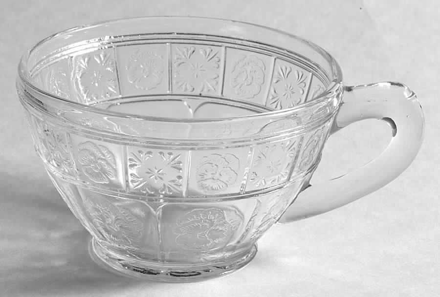 Doric and Pansy Clear Cup Only by Jeannette-1