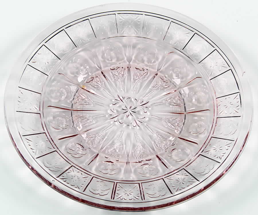 Doric and Pansy Pink Bread & Butter Plate by Jeannette-1